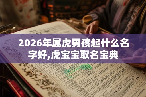 2026年属虎男孩起什么名字好,虎宝宝取名宝典