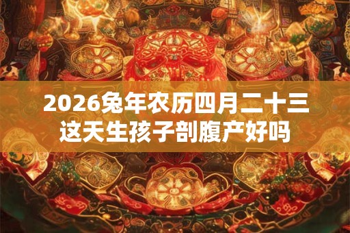 2026兔年农历四月二十三这天生孩子剖腹产好吗