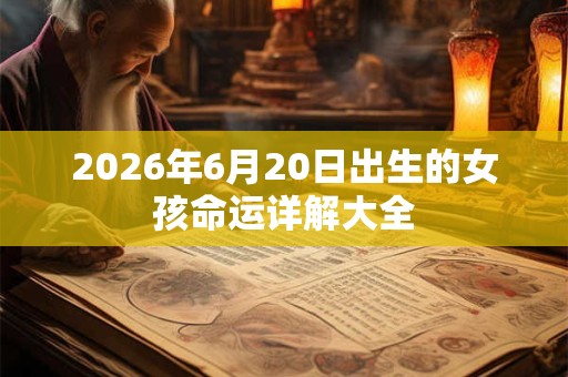 2026年6月20日出生的女孩命运详解大全 2026年6月20日出生的女孩命运详解大全