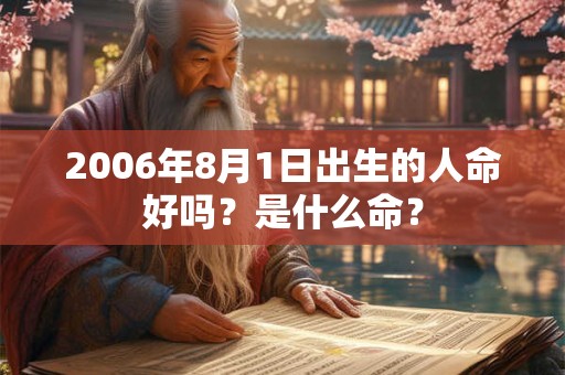 2006年8月1日出生的人命好吗？是什么命？