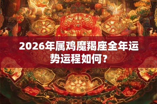 2026年属鸡魔羯座全年运势运程如何? 2026年属鸡魔羯座全年运势运程如何?