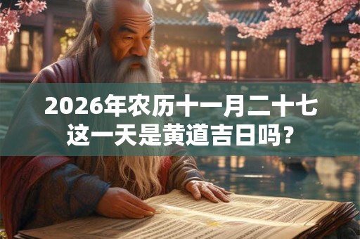 2026年农历十一月二十七这一天是黄道吉日吗? 2026年农历十一月二十七这一天是黄道吉日吗?