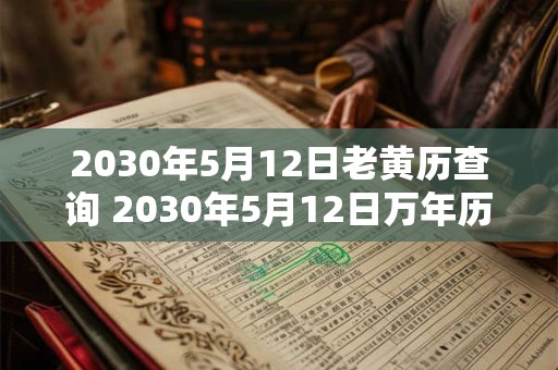 2030年5月12日老黄历查询 2030年5月12日万年历黄道吉日