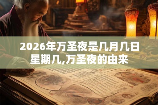 2026年万圣夜是几月几日星期几,万圣夜的由来