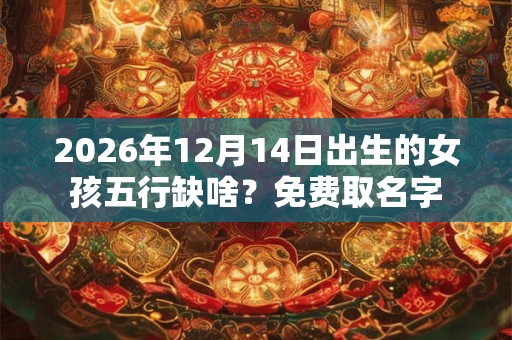 2026年12月14日出生的女孩五行缺啥？免费取名字