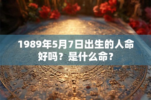 1989年5月7日出生的人命好吗？是什么命？