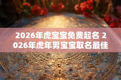 2026年虎宝宝免费起名 2026年虎年男宝宝取名最佳用字 2026年虎宝宝免费起名 2026年虎年男宝宝取名最佳用字