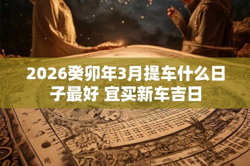 2026癸卯年3月提车什么日子最好 宜买新车吉日 2026癸卯年3月提车什么日子最好 宜买新车吉日