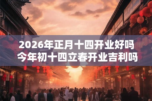 2026年正月十四开业好吗 今年初十四立春开业吉利吗 2026年正月十四开业好吗 今年初十四立春开业吉利吗