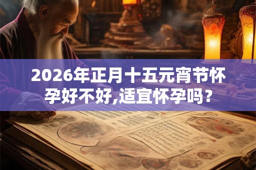 2026年正月十五元宵节怀孕好不好,适宜怀孕吗？