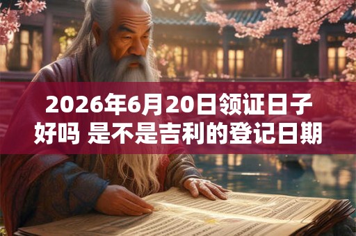 2026年6月20日领证日子好吗 是不是吉利的登记日期