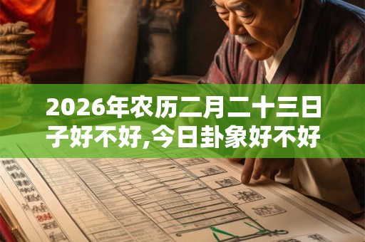 2026年农历二月二十三日子好不好,今日卦象好不好? 2026年农历二月二十三日子好不好,今日卦象好不好?