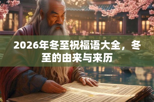 2026年冬至祝福语大全，冬至的由来与来历