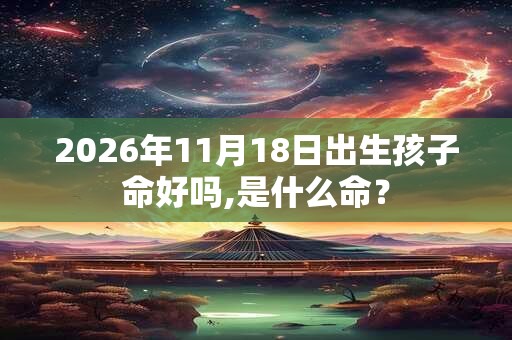 2026年11月18日出生孩子命好吗,是什么命? 2026年11月18日出生孩子命好吗,是什么命?