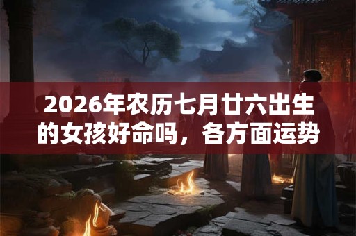 2026年农历七月廿六出生的女孩好命吗，各方面运势如何？