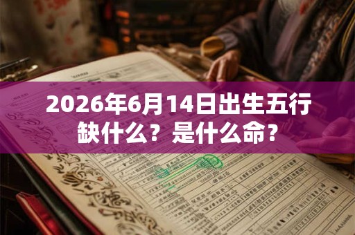 2026年6月14日出生五行缺什么?是什么命? 2026年6月14日出生五行缺什么?是什么命?
