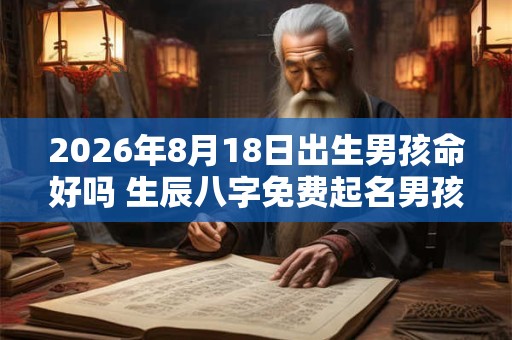 2026年8月18日出生男孩命好吗 生辰八字免费起名男孩