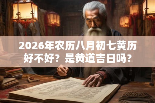 2026年农历八月初七黄历好不好?是黄道吉日吗? 2026年农历八月初七黄历好不好?是黄道吉日吗?