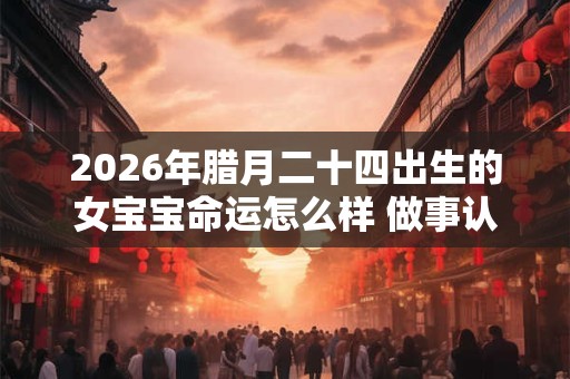 2026年腊月二十四出生的女宝宝命运怎么样 做事认真脚踏实地