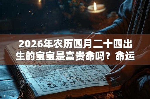 2026年农历四月二十四出生的宝宝是富贵命吗？命运好不好？