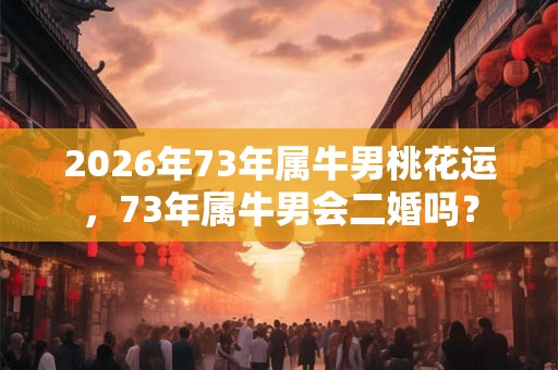2026年73年属牛男桃花运,73年属牛男会二婚吗? 2026年73年属牛男桃花运,73年属牛男会二婚吗?