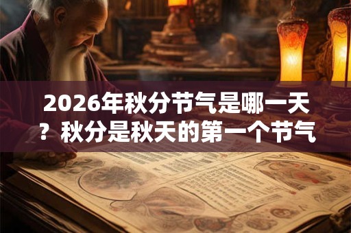 2026年秋分节气是哪一天?秋分是秋天的第一个节气吗? 2026年秋分节气是哪一天?秋分是秋天的第一个节气吗?