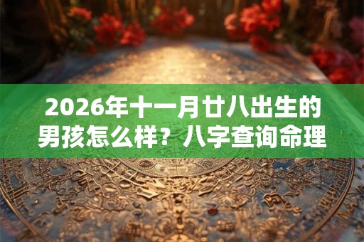 2026年十一月廿八出生的男孩怎么样？八字查询命理