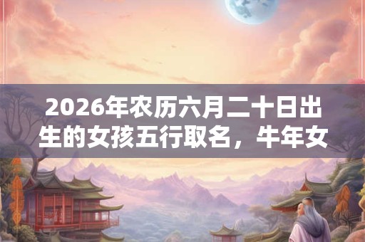 2026年农历六月二十日出生的女孩五行取名，牛年女孩最佳名字推荐
