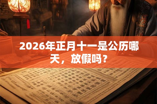 2026年正月十一是公历哪天，放假吗？
