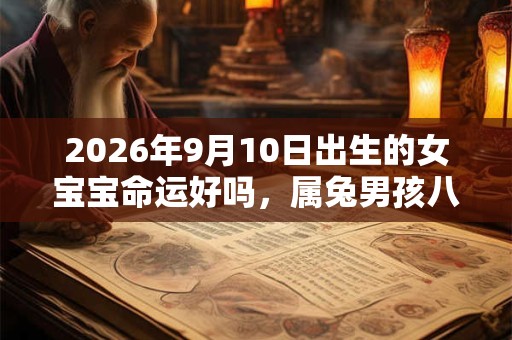 2026年9月10日出生的女宝宝命运好吗，属兔男孩八字命运查询