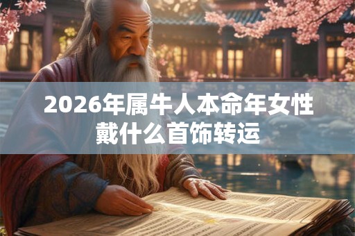 2026年属牛人本命年女性戴什么首饰转运