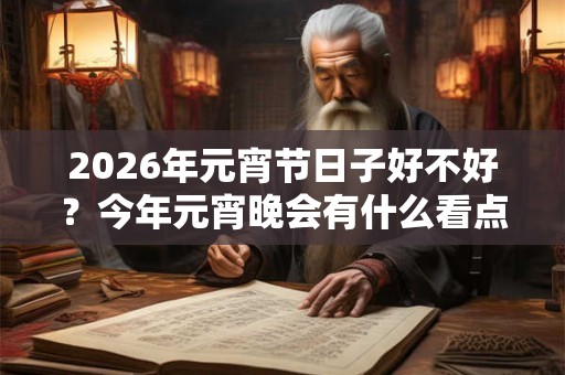 2026年元宵节日子好不好？今年元宵晚会有什么看点？