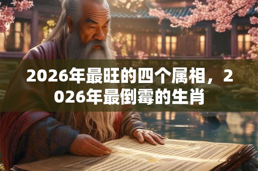 2026年最旺的四个属相，2026年最倒霉的生肖