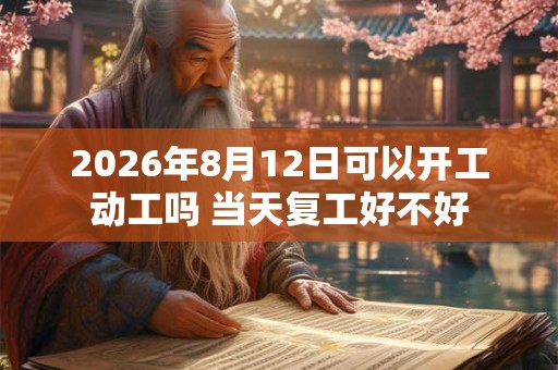 2026年8月12日可以开工动工吗 当天复工好不好