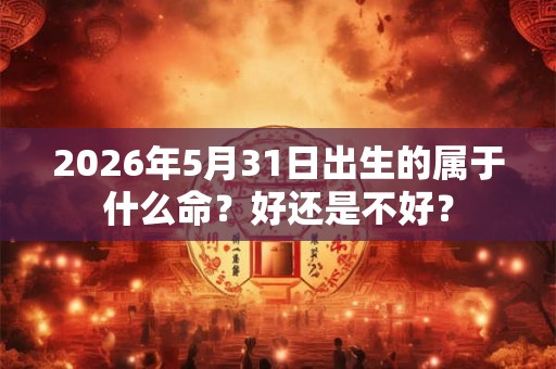 2026年5月31日出生的属于什么命?好还是不好? 2026年5月31日出生的属于什么命?好还是不好?