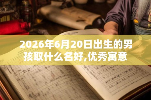 2026年6月20日出生的男孩取什么名好,优秀寓意 2026年6月20日出生的男孩取什么名好,优秀寓意