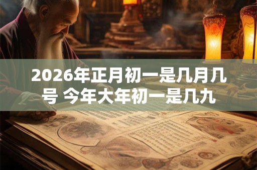 2026年正月初一是几月几号 今年大年初一是几九