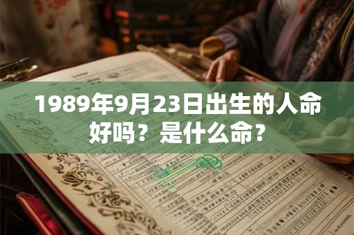 1989年9月23日出生的人命好吗?是什么命? 1989年9月23日出生的人命好吗?是什么命?