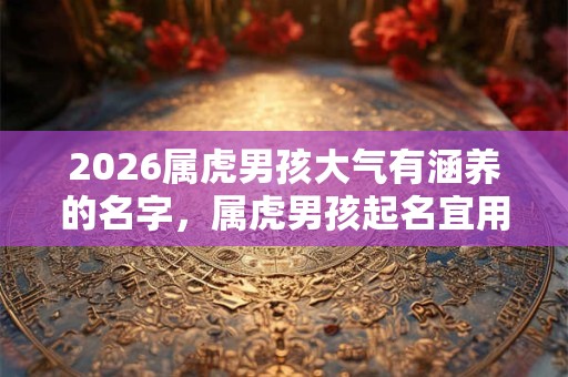 2026属虎男孩大气有涵养的名字，属虎男孩起名宜用字