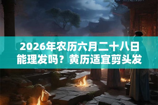 2026年农历六月二十八日能理发吗？黄历适宜剪头发吗