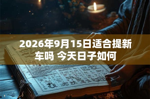 2026年9月15日适合提新车吗 今天日子如何