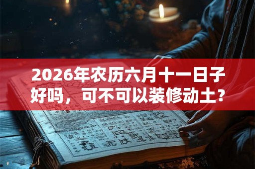 2026年农历六月十一日子好吗,可不可以装修动土? 2026年农历六月十一日子好吗,可不可以装修动土?
