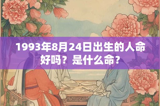1993年8月24日出生的人命好吗？是什么命？