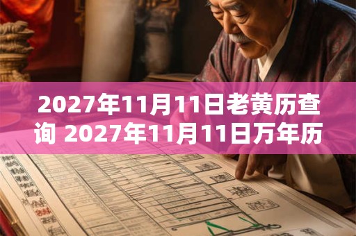 2027年11月11日老黄历查询 2027年11月11日万年历黄道吉日 2027年11月11日老黄历查询 2027年11月11日万年历黄道吉日