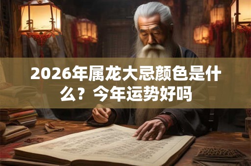2026年属龙大忌颜色是什么？今年运势好吗