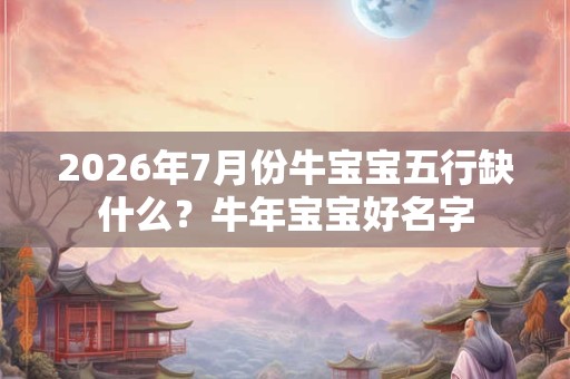 2026年7月份牛宝宝五行缺什么？牛年宝宝好名字