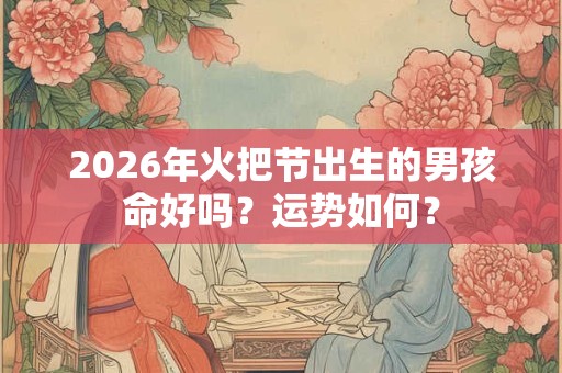 2026年火把节出生的男孩命好吗？运势如何？