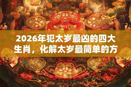 2026年犯太岁最凶的四大生肖，化解太岁最简单的方法