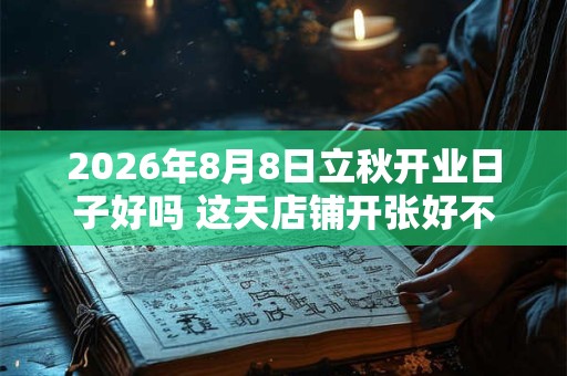 2026年8月8日立秋开业日子好吗 这天店铺开张好不好