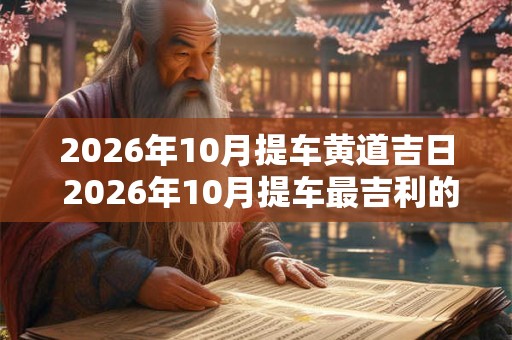 2026年10月提车黄道吉日 2026年10月提车最吉利的日子 2026年10月提车黄道吉日 2026年10月提车最吉利的日子